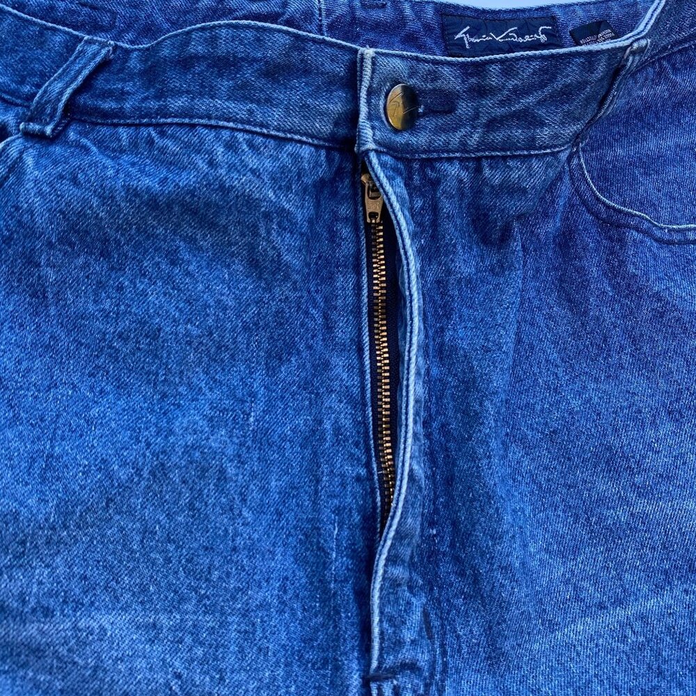 GLORIA VANDERBILT Mom Jeans Size 38 High Waist 38"W 28”I Medium Wash Vtg 80s 90s - Picture 8 of 12